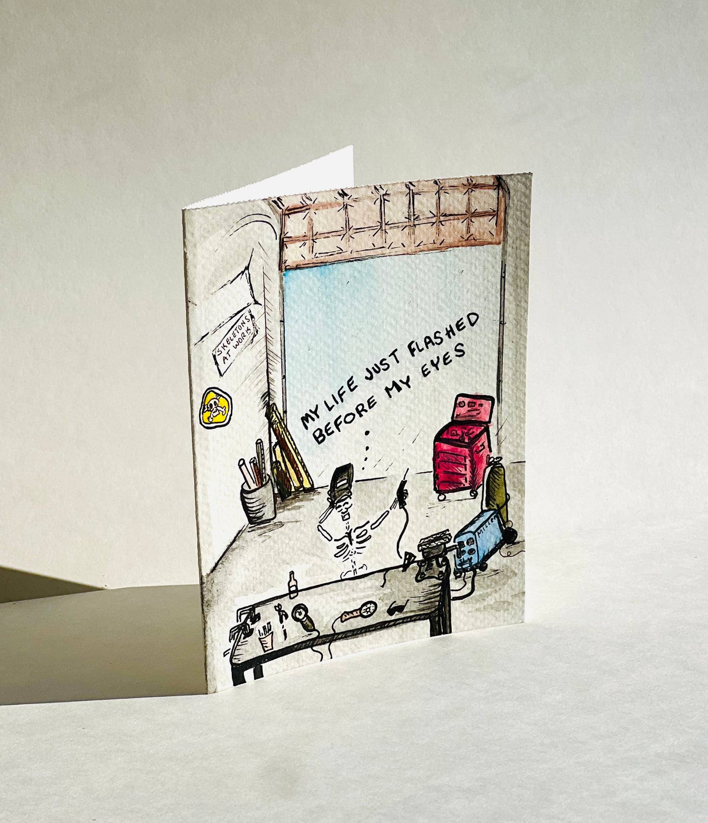 Handmade Card - Welders Flash