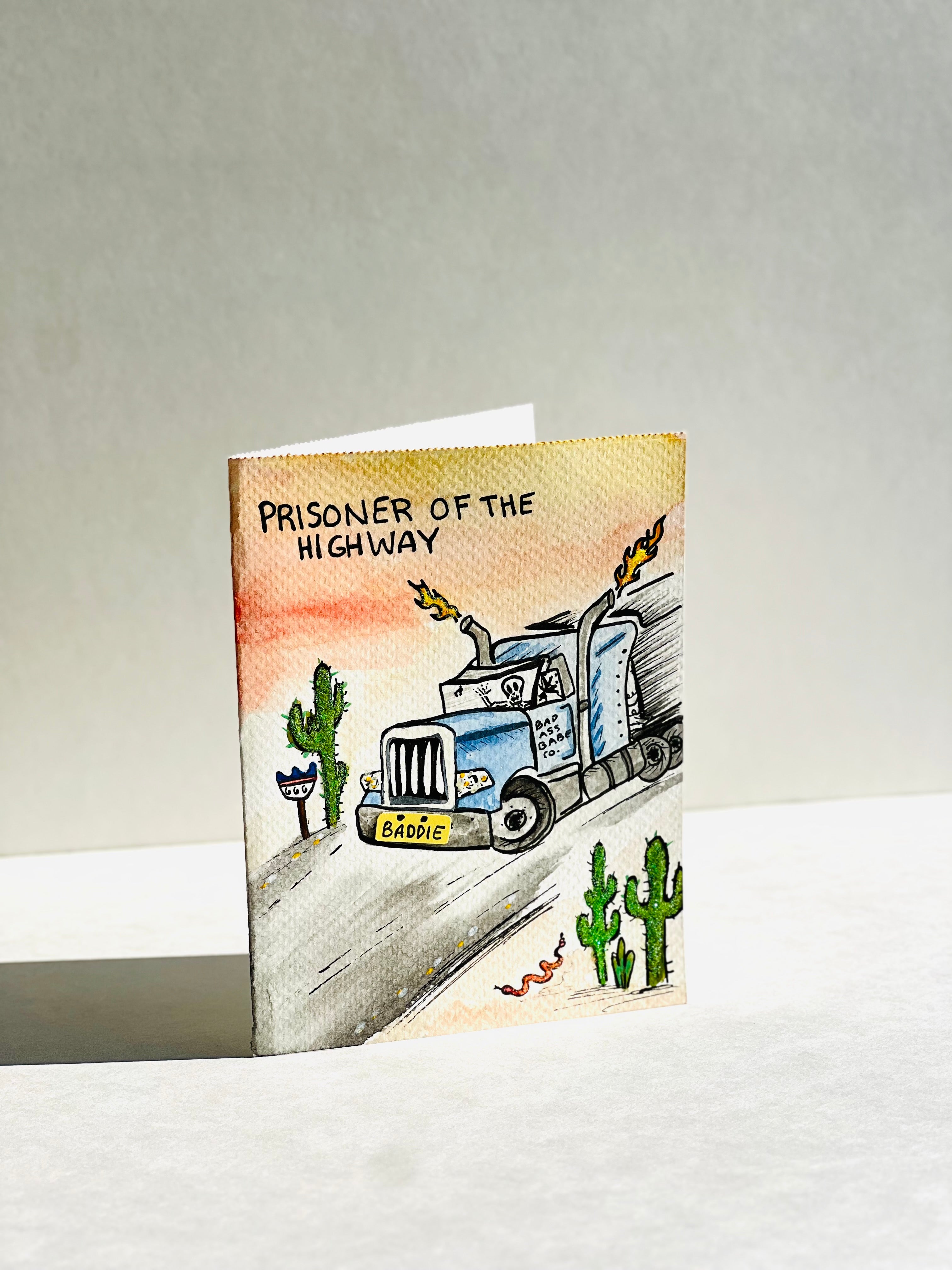 Handmade Card - Prisoner of the Highway