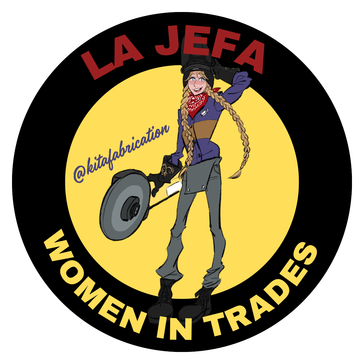 LA JEFA - Women in Trades Sticker
