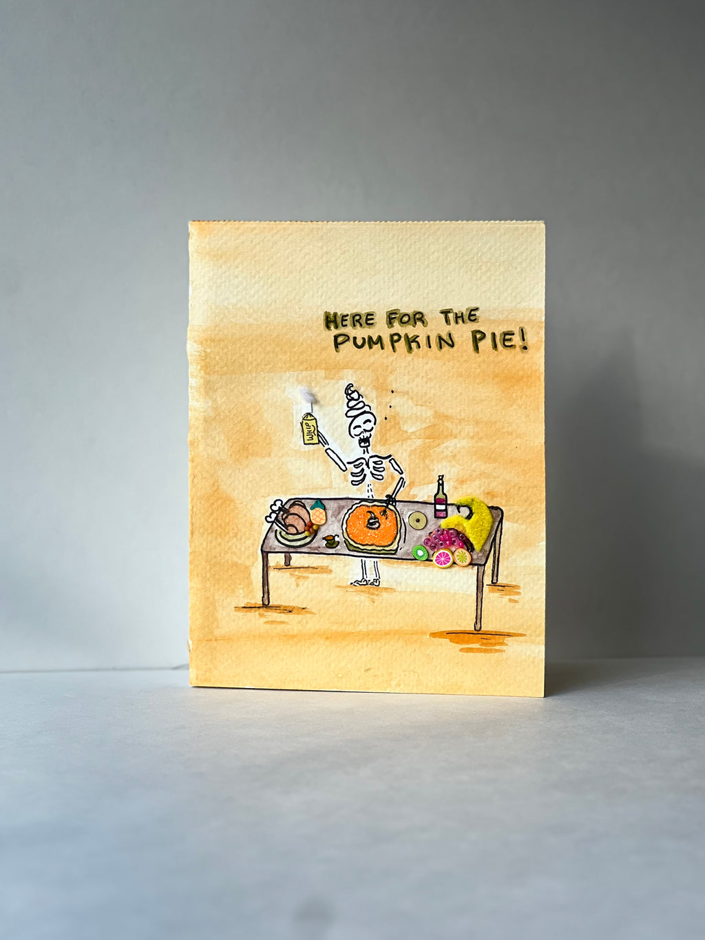 Handmade Card - Give Me Pumpkin Pie!