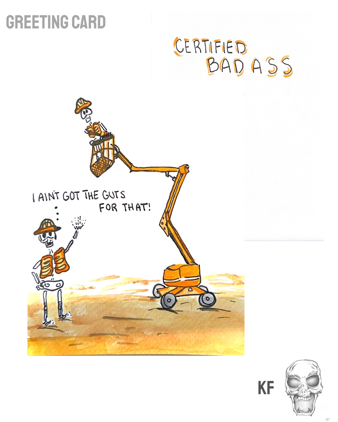 Handmade Card - No Guts!