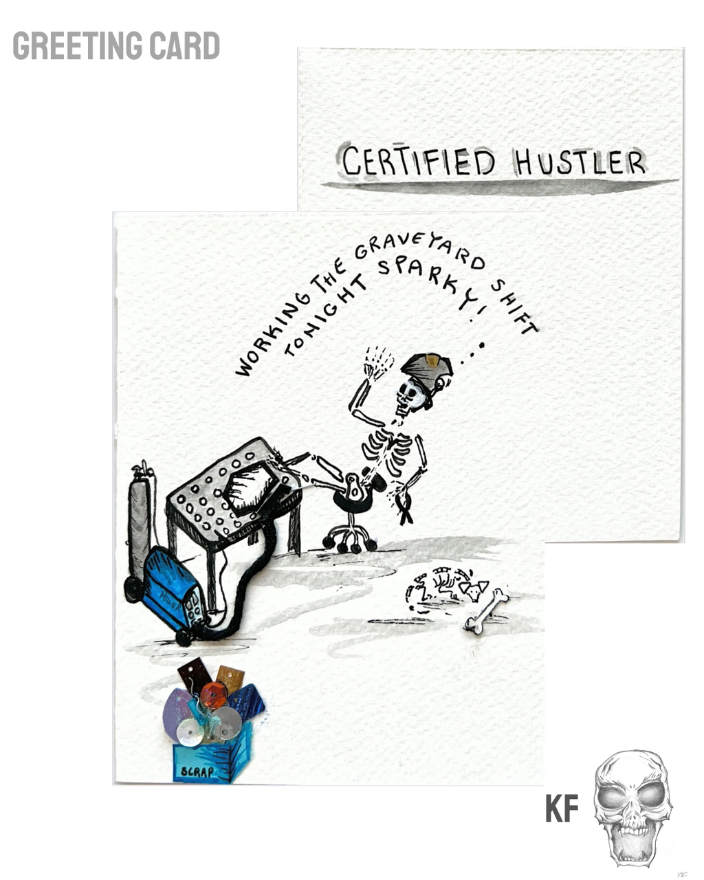 Handmade Card - Graveyard Shift