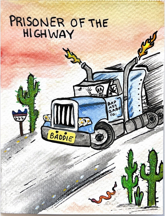 Handmade Card - Prisoner of the Highway