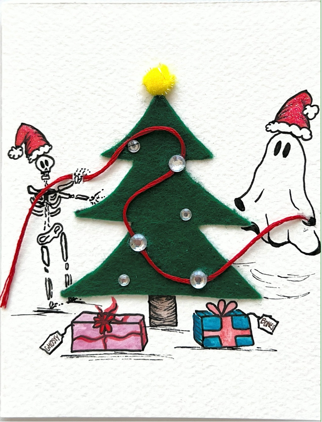 Handmade Card - Christmas Ghosty