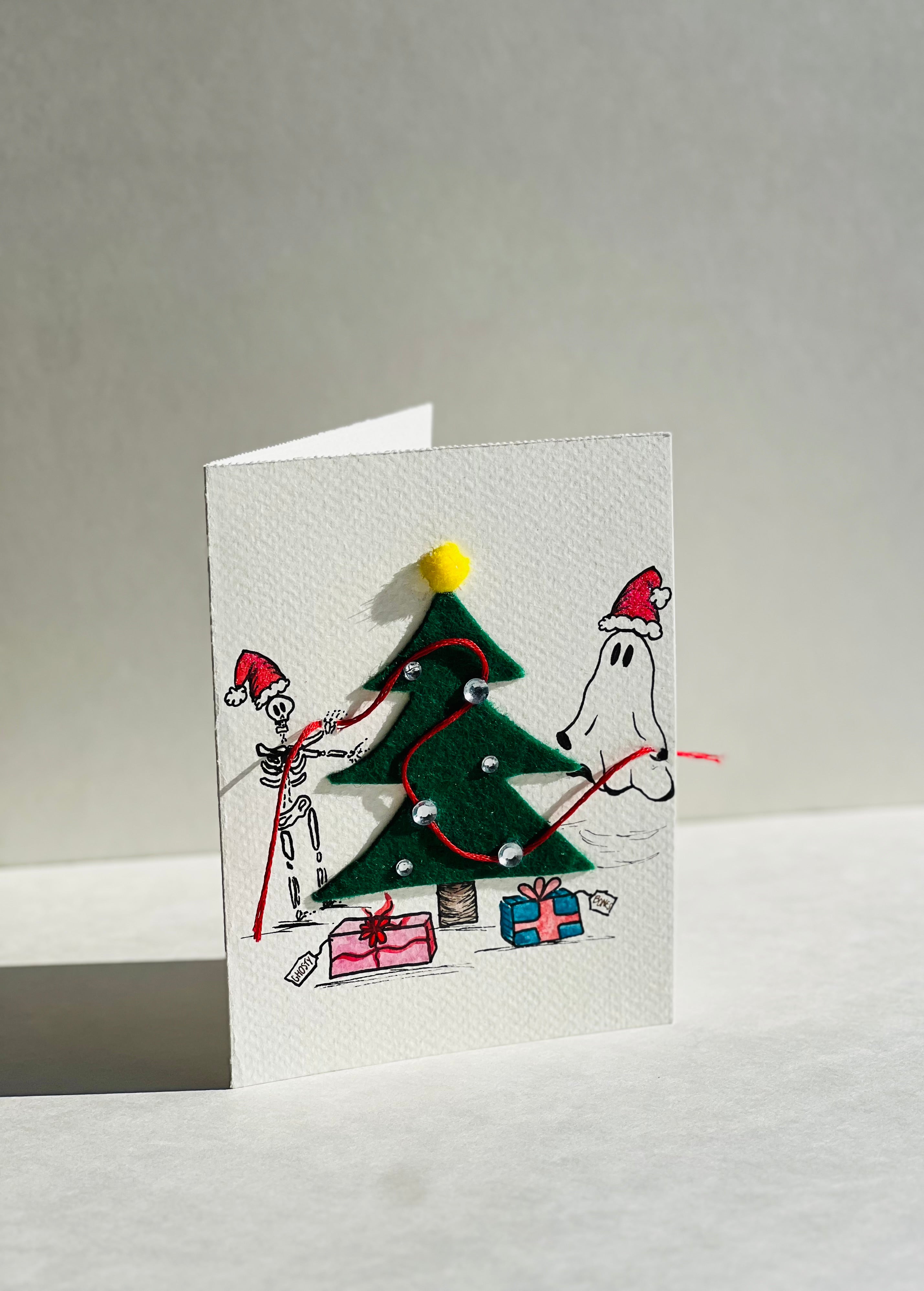 Handmade Card - Christmas Ghosty