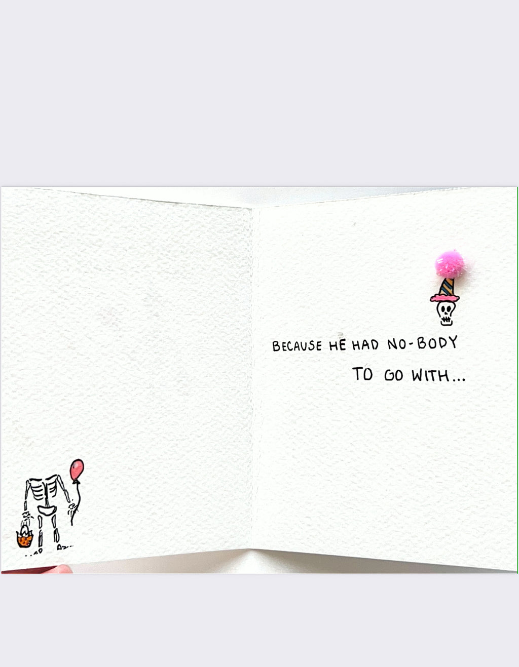 Handmade Card - No-Body Birthday