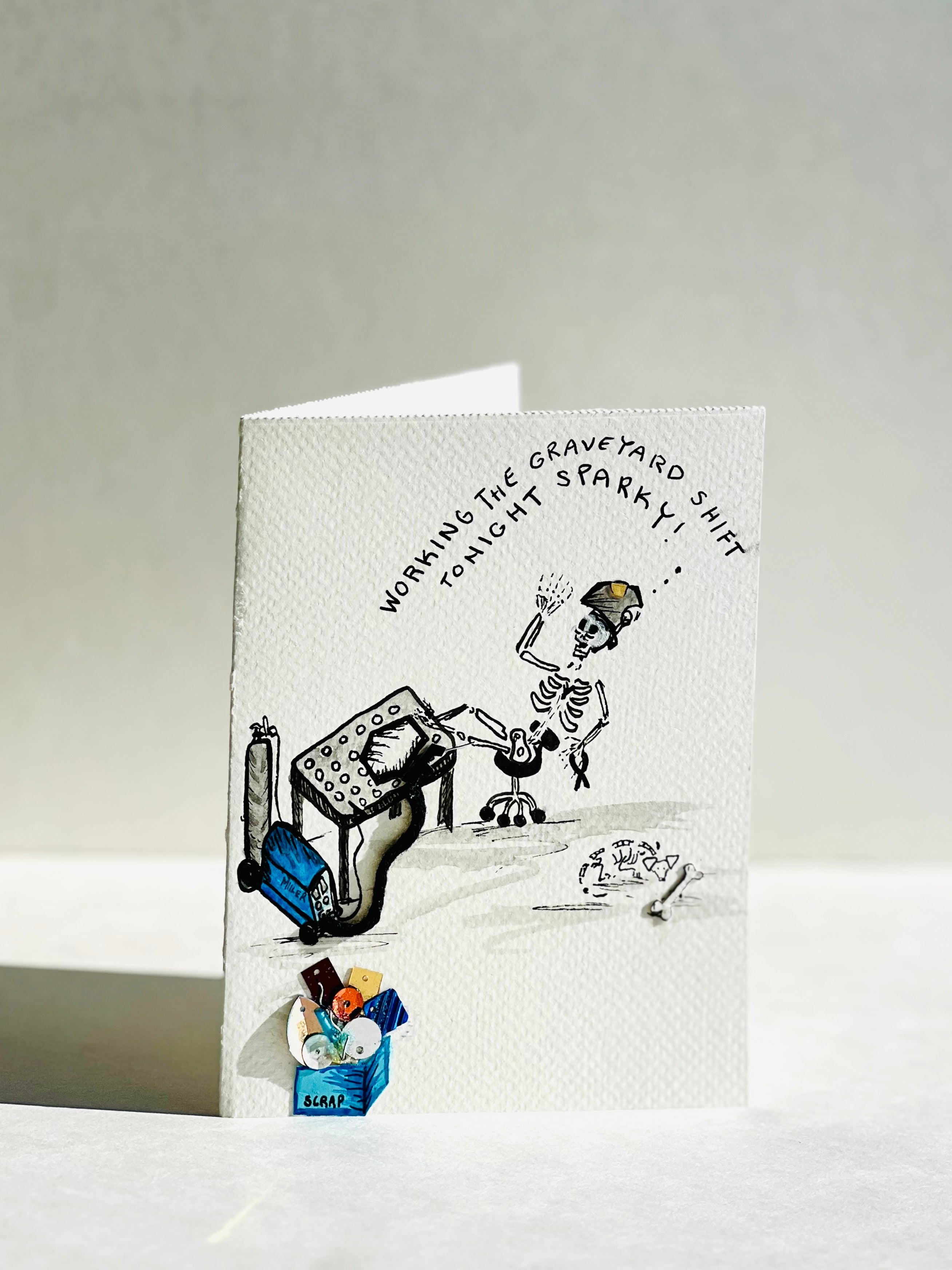 Handmade Card - Graveyard Shift