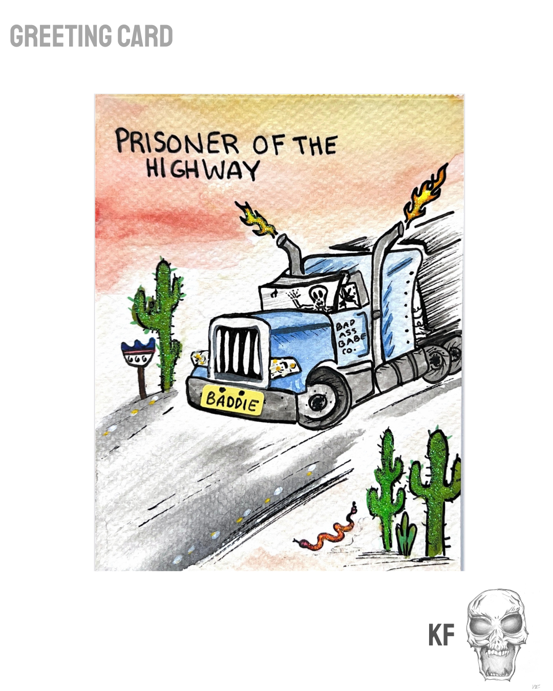 Handmade Card - Prisoner of the Highway