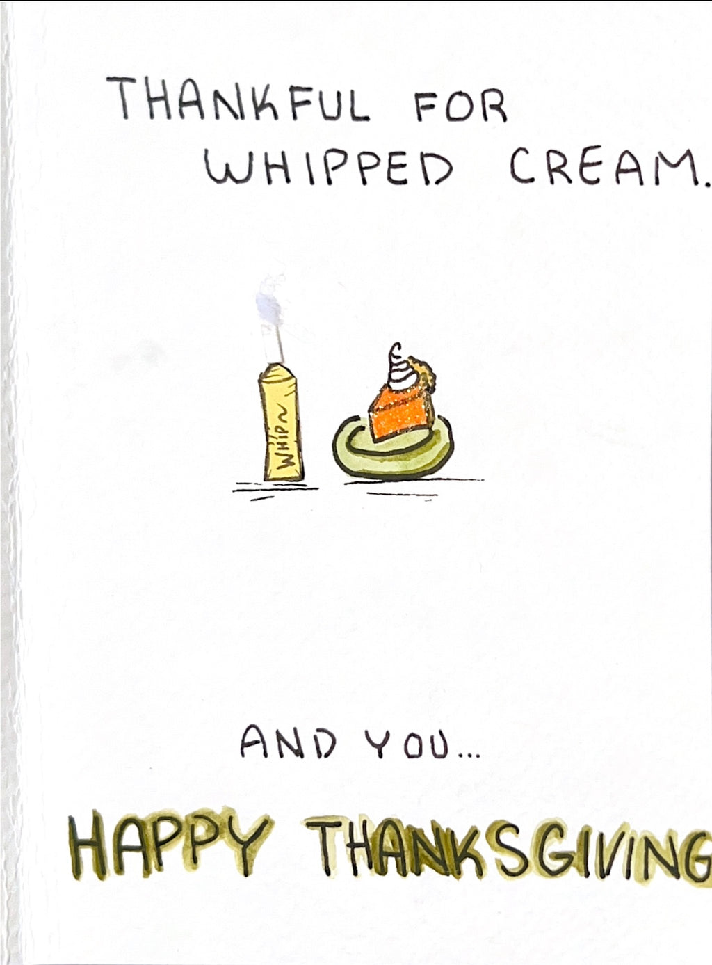 Handmade Card - Give Me Pumpkin Pie!