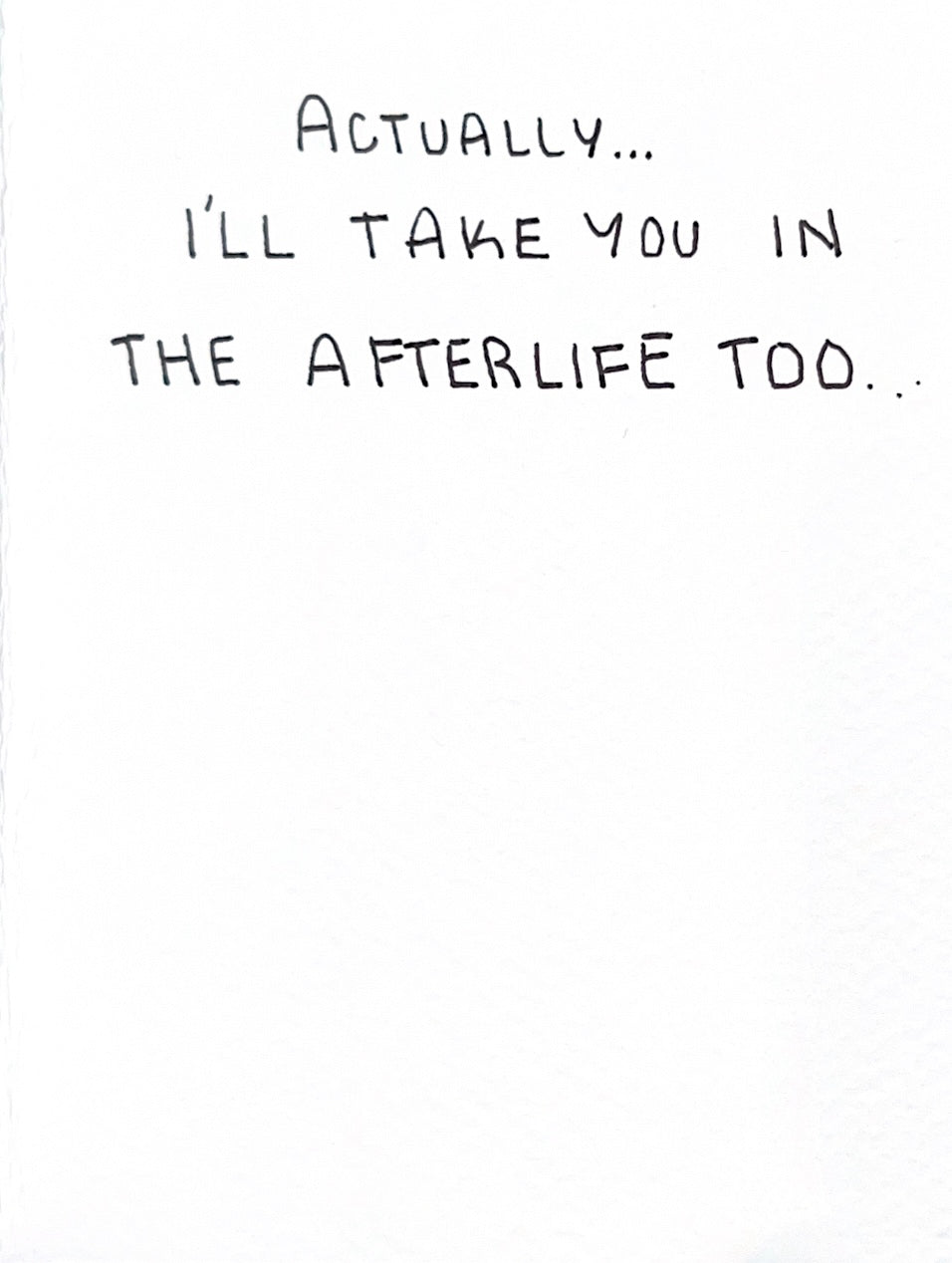 Handmade Card - Till’ Death Do Us Part