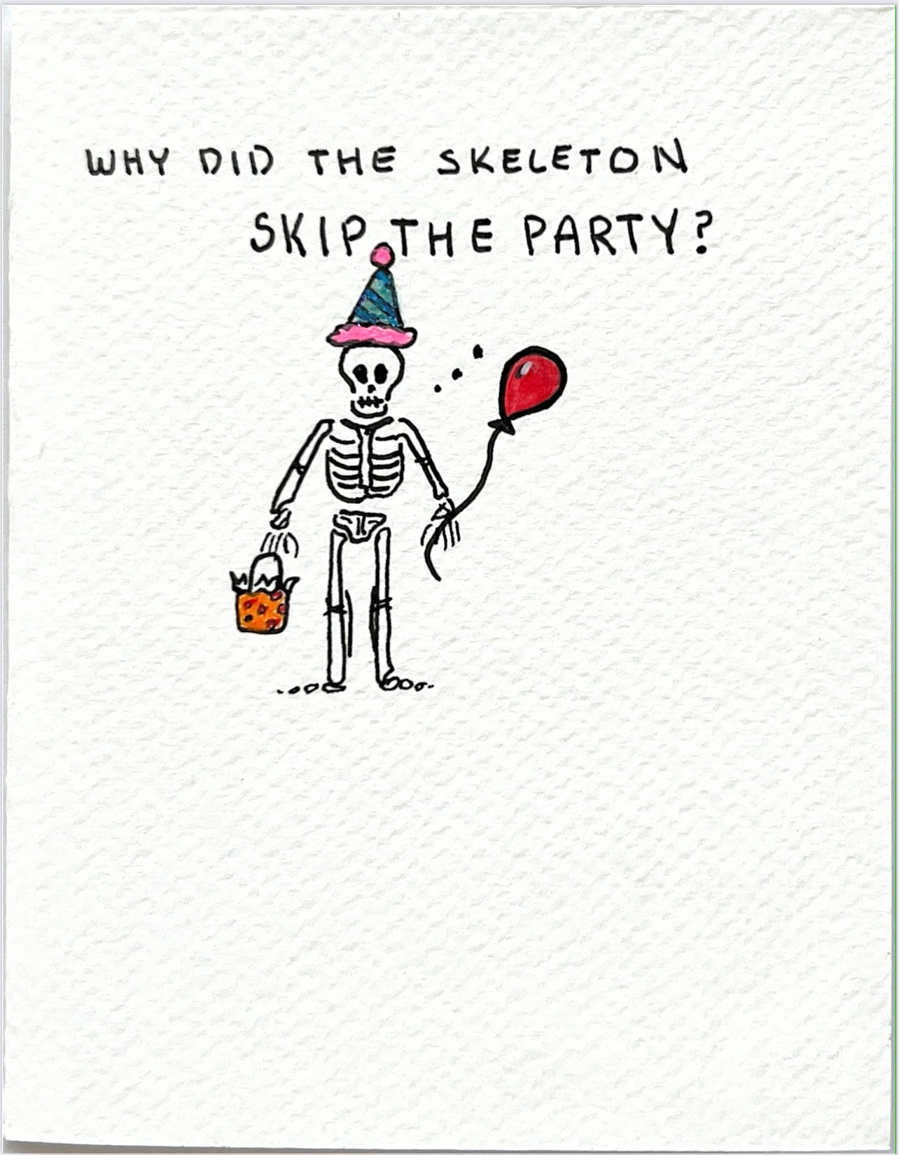 Handmade Card - No-Body Birthday