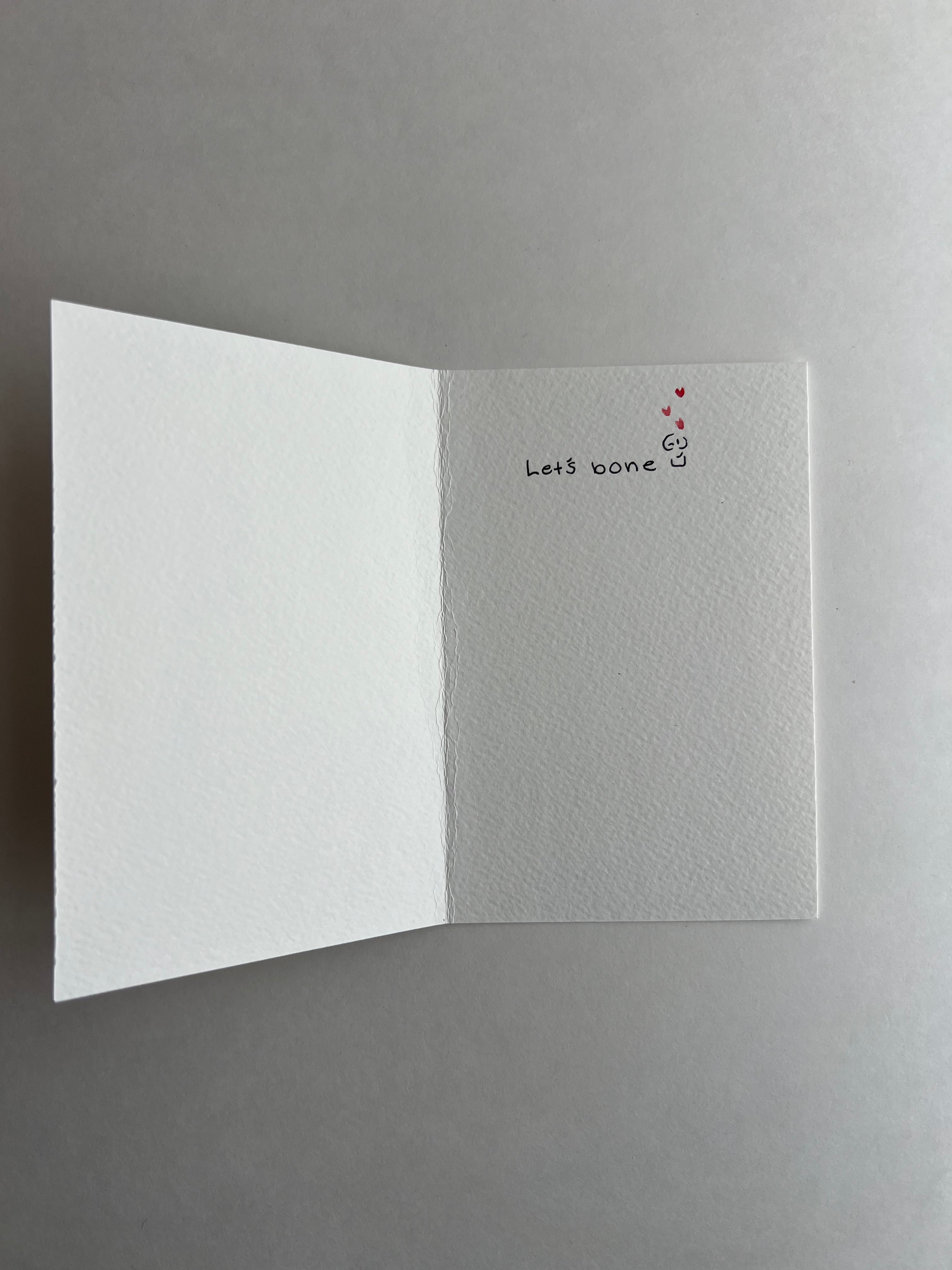 Handmade Card - Skeletons In Love