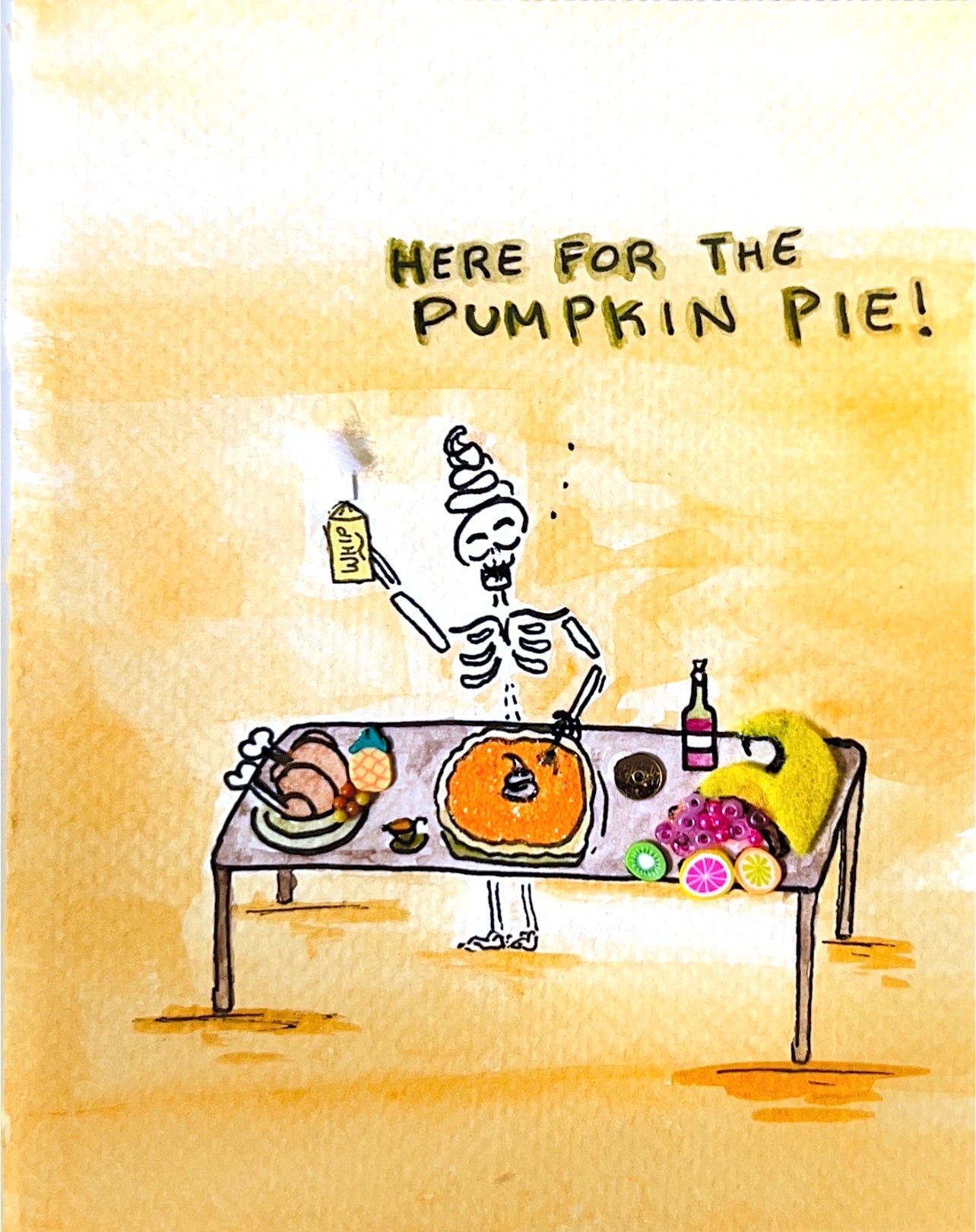 Handmade Card - Give Me Pumpkin Pie!