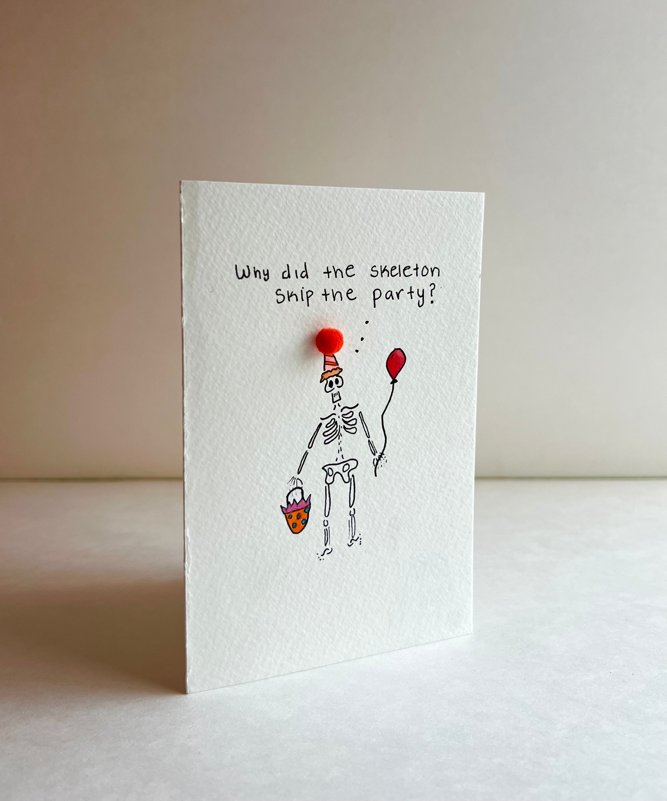 Handmade Card - No-Body Birthday