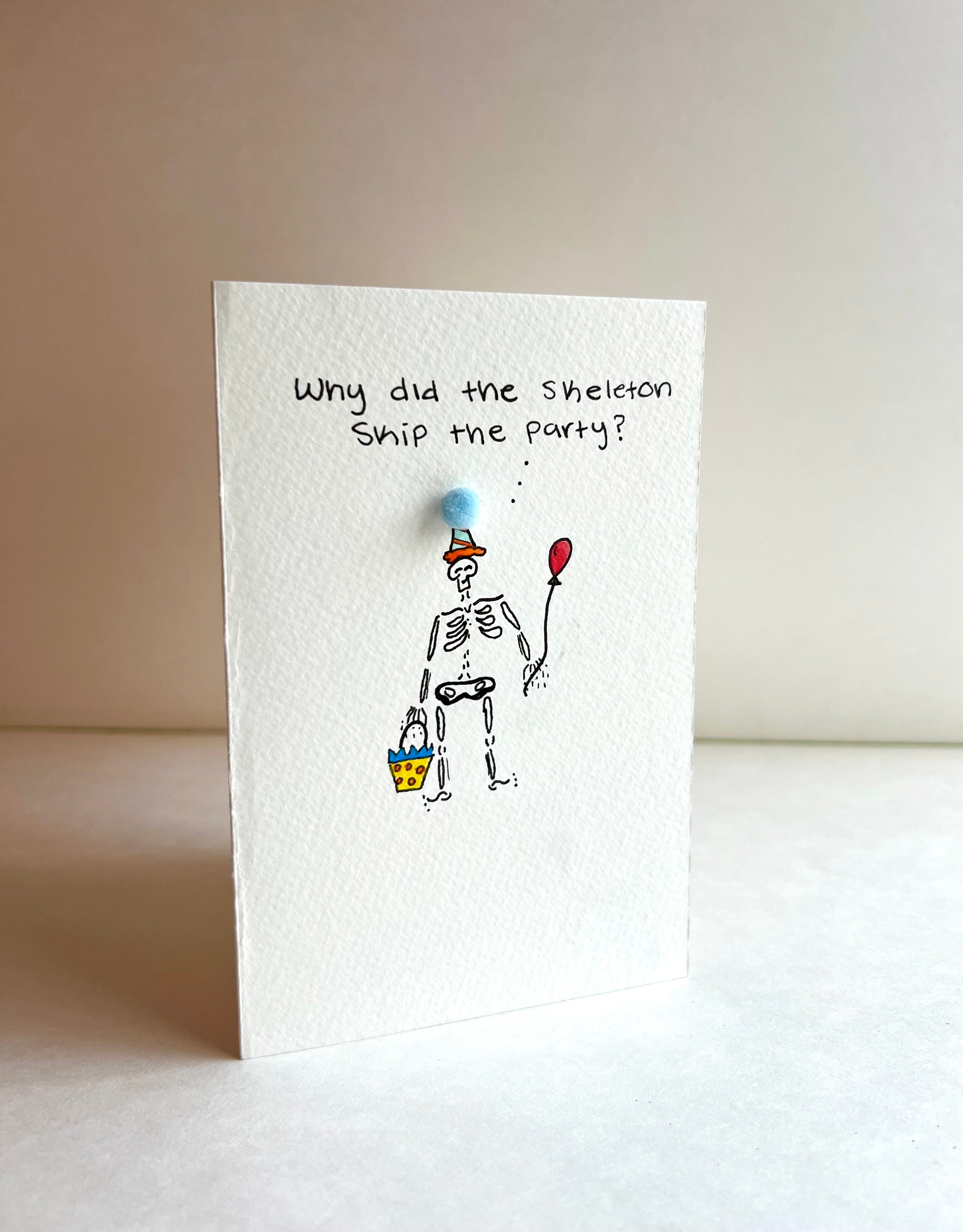Handmade Card - No-Body Birthday