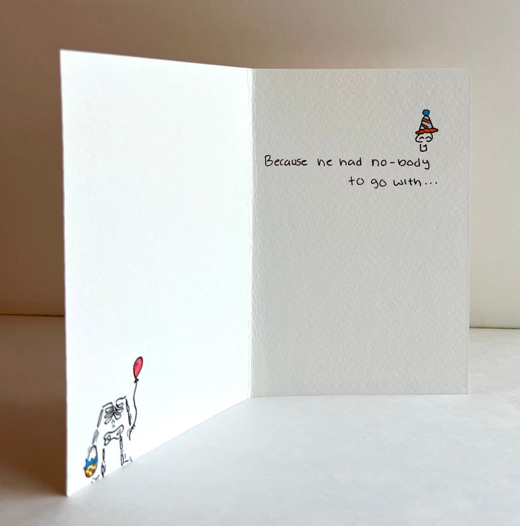 Handmade Card - No-Body Birthday